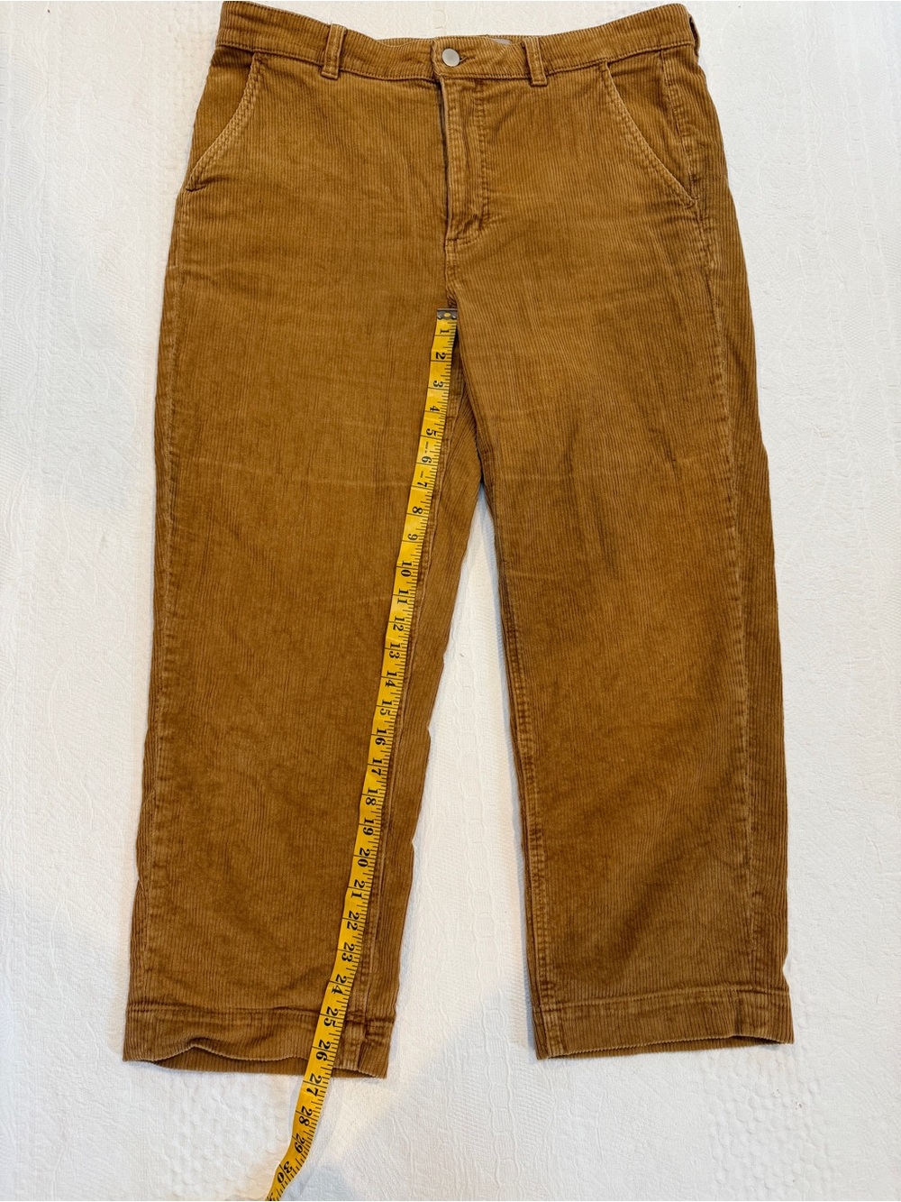 Everlane Brown Corduroy Pants Women’s Size 14 - Picture 6 of 7